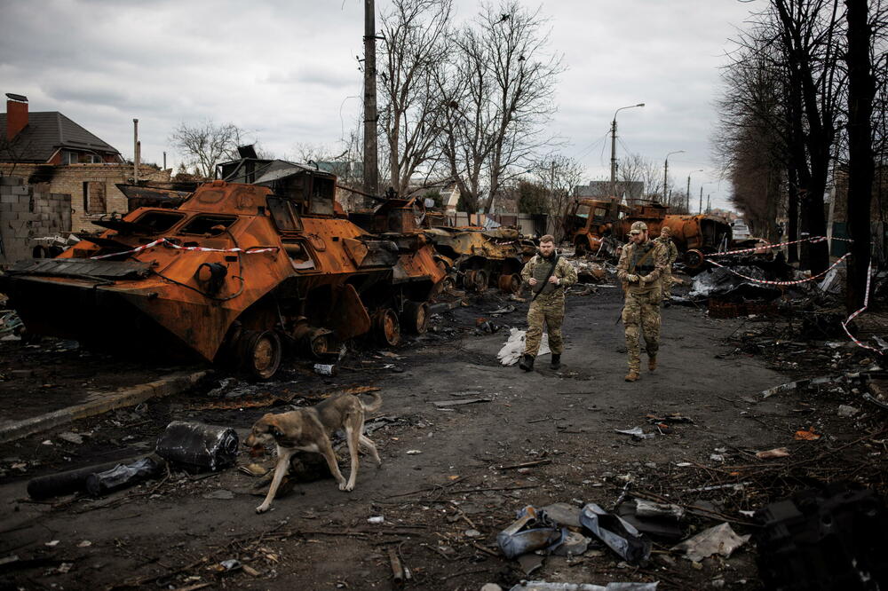 Ukrajinske snage u Buči, Foto: Reuters