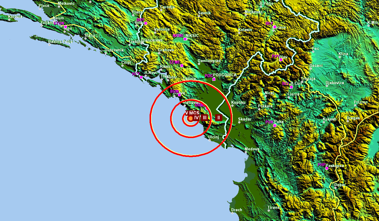 Zemljotres u blizini Bara
