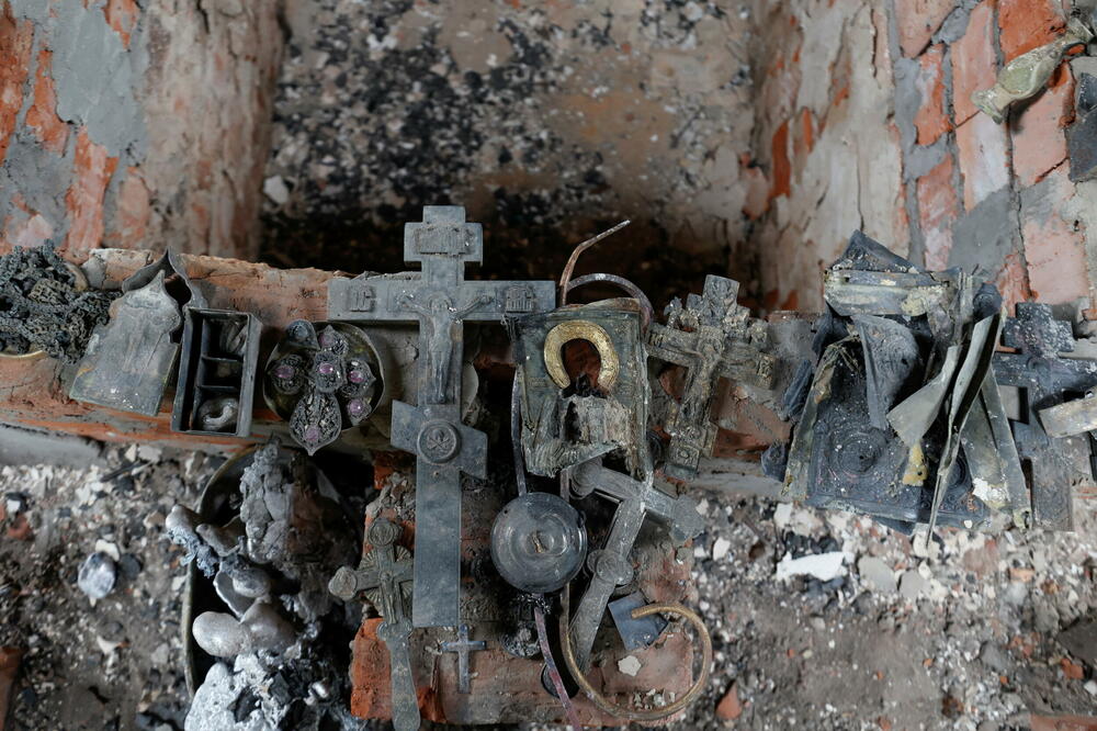 Uništena pravoslavna crkva u Černihivu, Foto: Reuters