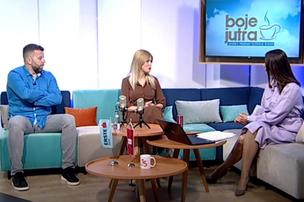 Gostovanje Roćenovića i Stojanović u Bojama jutra, Foto: Screenshot/TV Vijesti