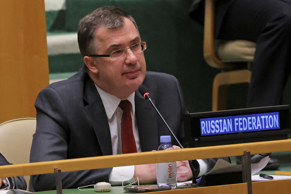 Genadij Kuzmin, zamjenik stalnog predstavnika Rusije u UN na današnjoj sjednici, Foto: REUTERS
