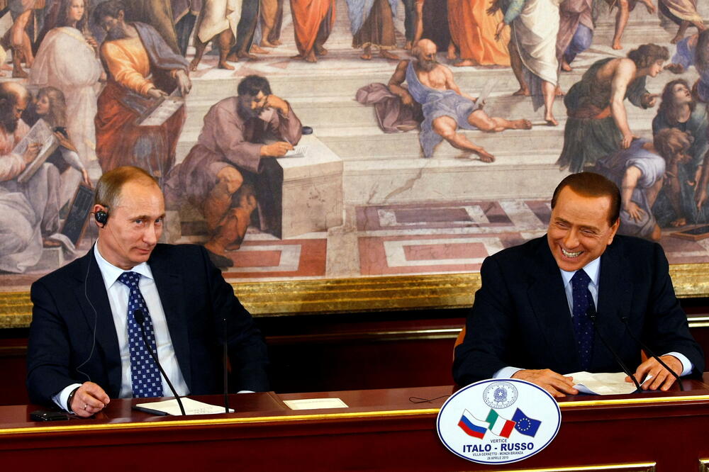 Putin i Berluskoni, Foto: Reuters
