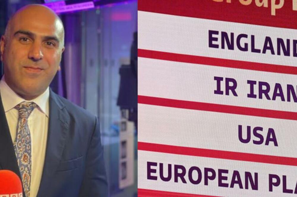 Purija Džafre iz BBC-jevog persijskog servisa uživo u programu tačno je predvideo protivnike Irana na Svetskom prvenstvu 2022 u grupnoj fazi takmičenja, Foto: BBC/Getty Images