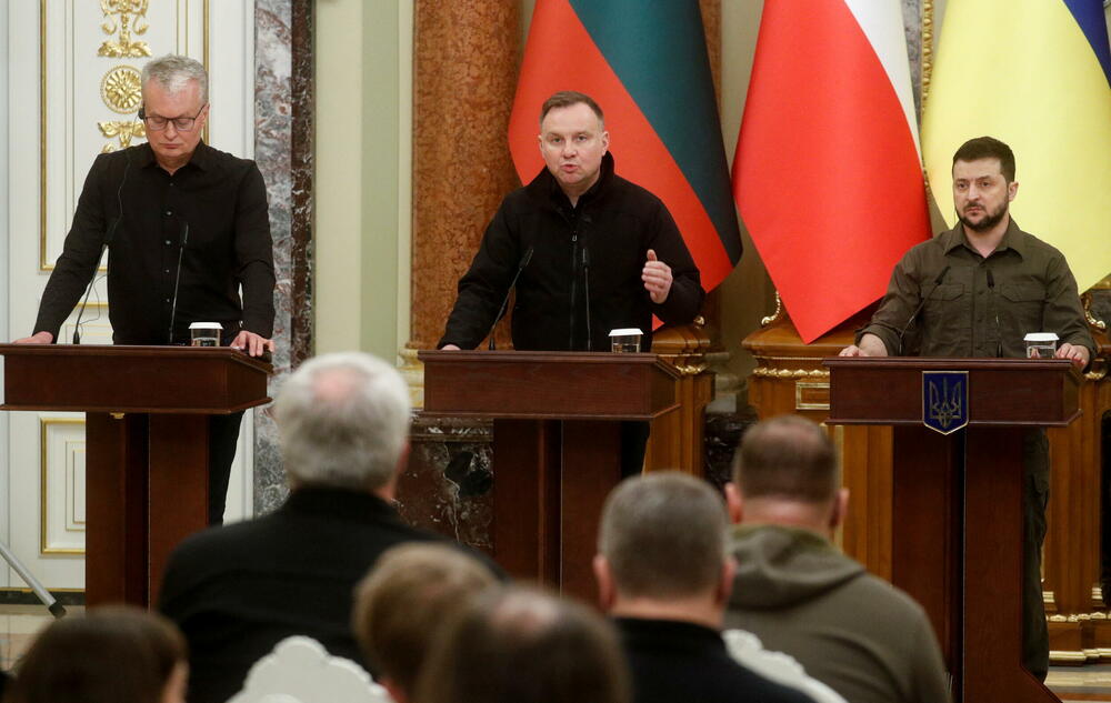 Volodimir Zelenski, Andžej Duda, Gitanas Nauseda