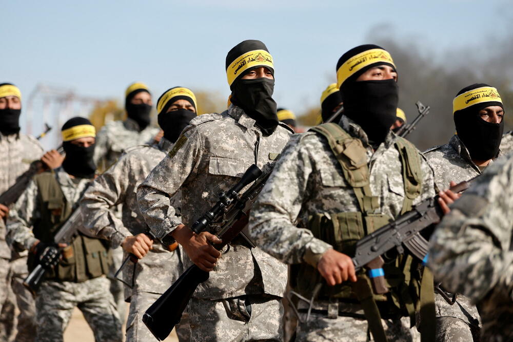 Palestinski militanti na vježbi na jugu Gaze