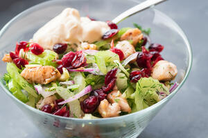 Salata sa piletinom, jogurtom i mirođijom