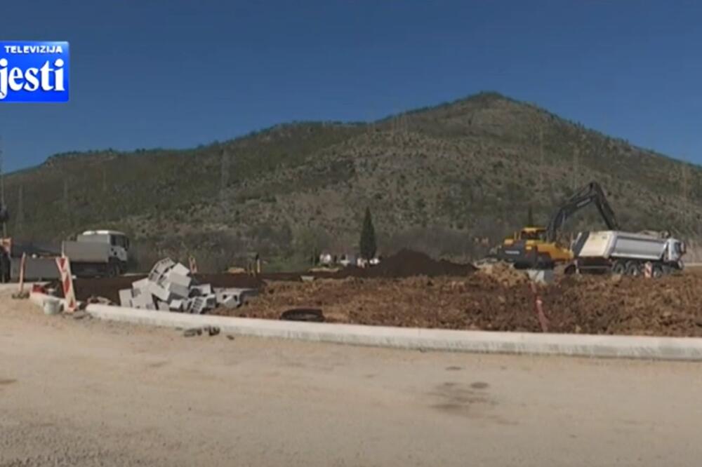 Veliko gradilište: Ulazak u Podgoricu iz smjera Nikšića, Foto: Screenshot/TV Vijesti