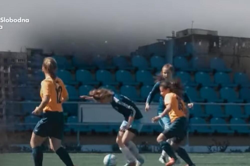 Fudbalerke FK Mariupoljčanka, Foto: Screenshot/Radio Slobodna Evropa/Youtube
