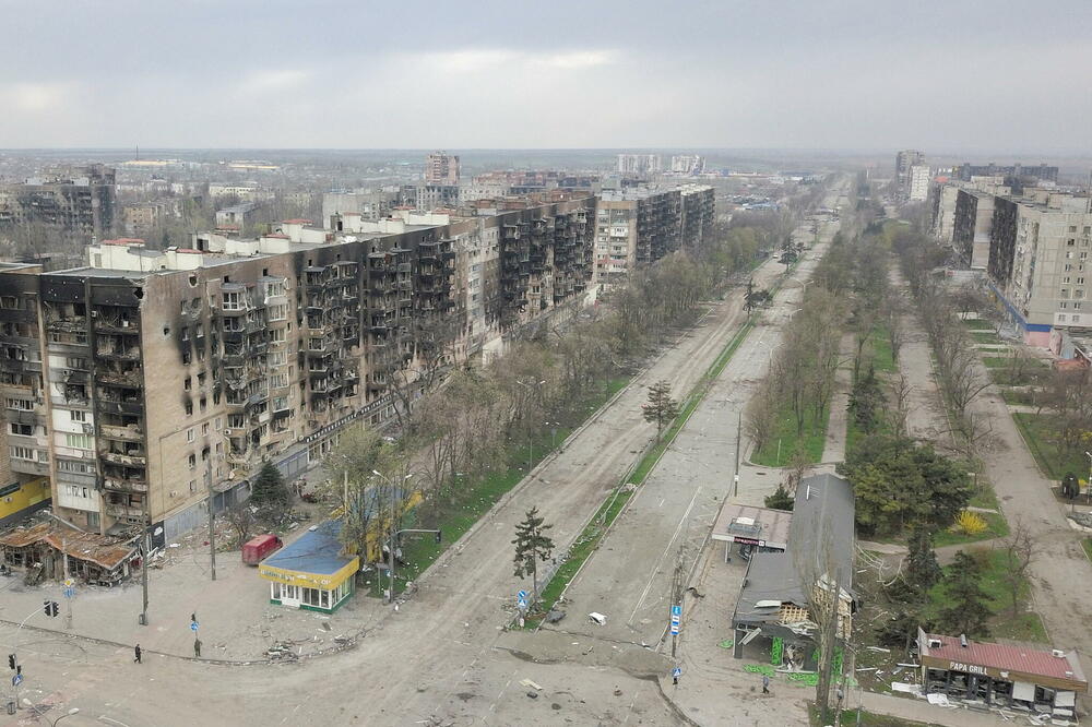 Detalj iz razorenog Marijupolja, Foto: Reuters
