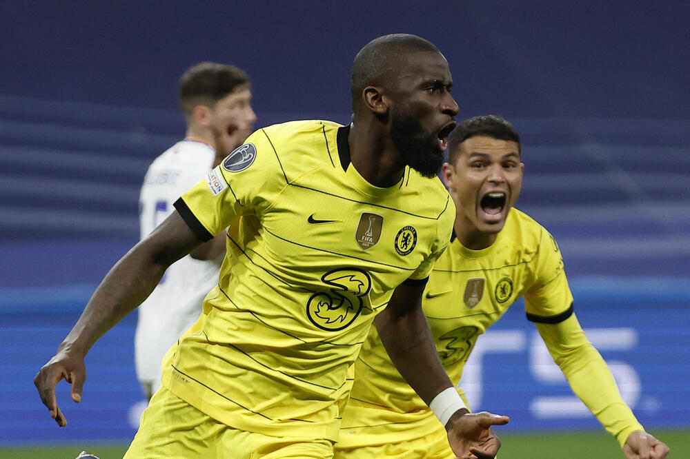 Antonio Ridiger slavi gol za 2:0 u Madridu, Foto: REUTERS/Juan Medina