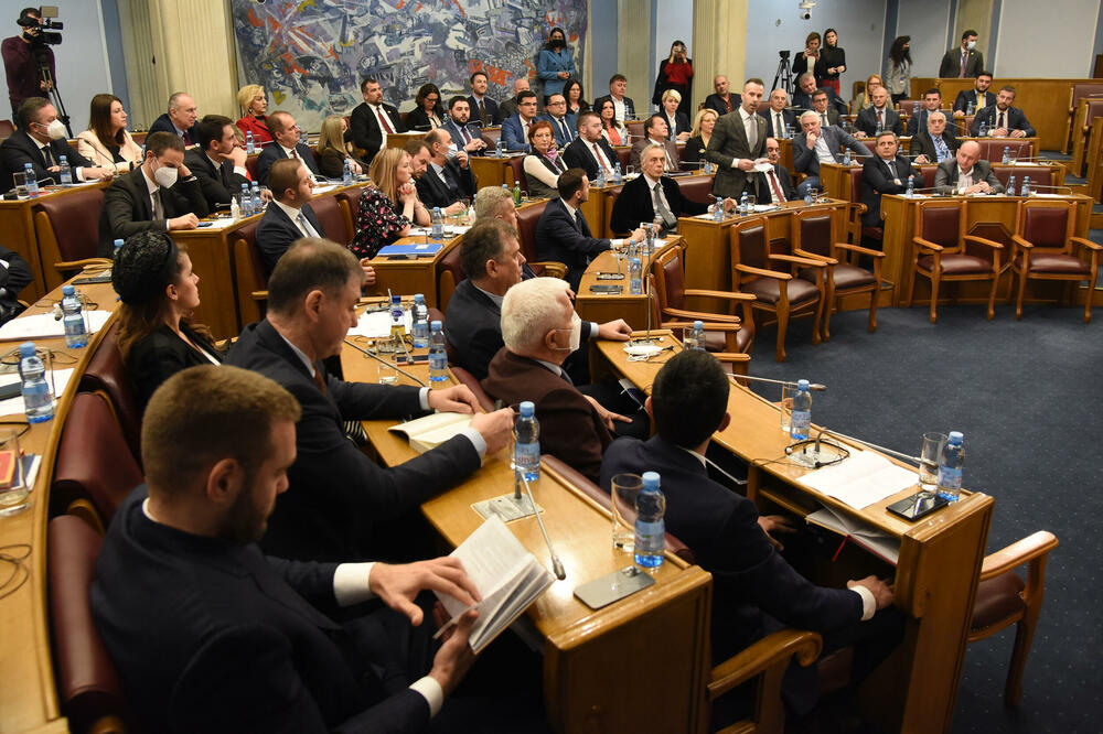 Sa februarske sjednice Skupštine, Foto: Luka Zeković