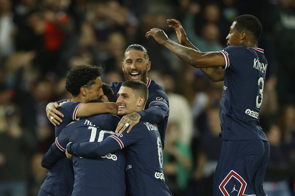 Slavlje fudbalera PSŽ-a, Foto: Reuters