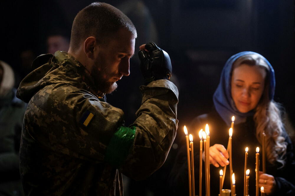 Vaskrs u Sabornom hramu svetog Vladimira u Kijevu, Foto: Reuters