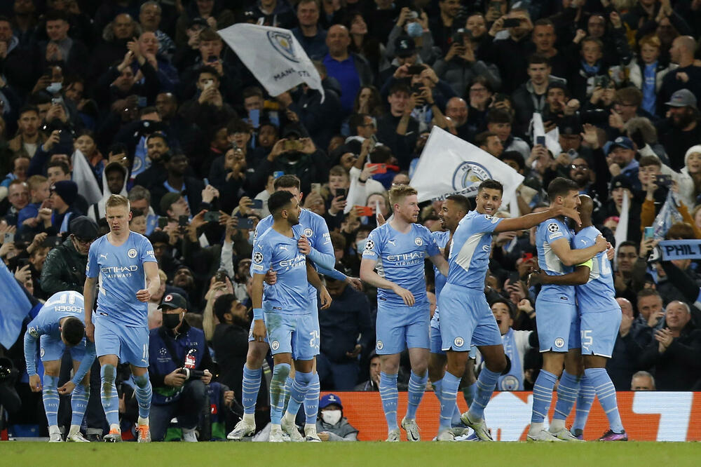 Slavlje fudbalera Sitija, Foto: Reuters