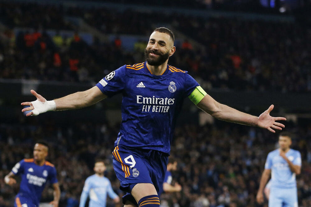Karim Benzema slavi drugi gol, Foto: Reuters