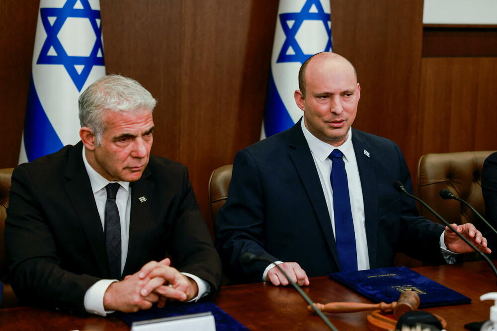 Lapid i premijer Benet, Foto: Reuters