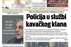 Naslovna strana "Vijesti" za 4. maj 2022.