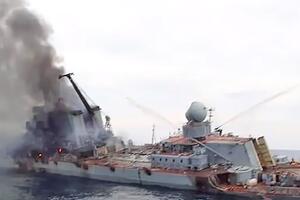 Potapanje krstarice "Moskva": Pentagon negirao da je Ukrajini...