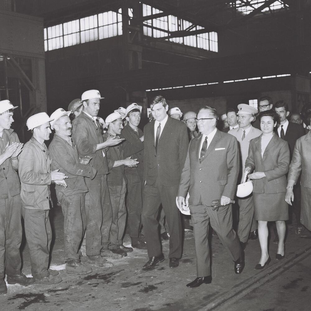 S nikšićkim željezarcima, 12. maja, 1969. 