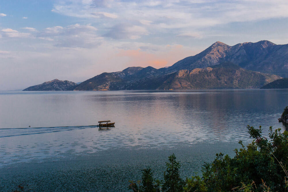 skadar lake is tranquil and serene 