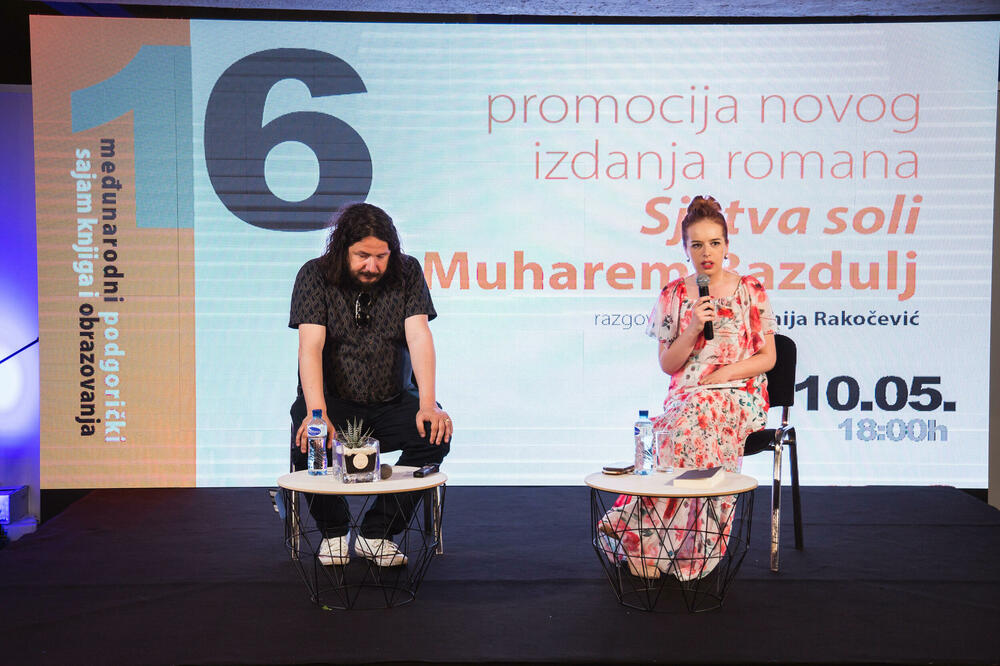 Sa promocije romana "Sjetva soli", Foto: Radojica Ivanović