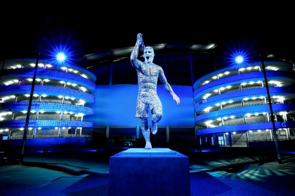 Aguerova statua ispred "Etihada", Foto: Twitter.com/ManCity