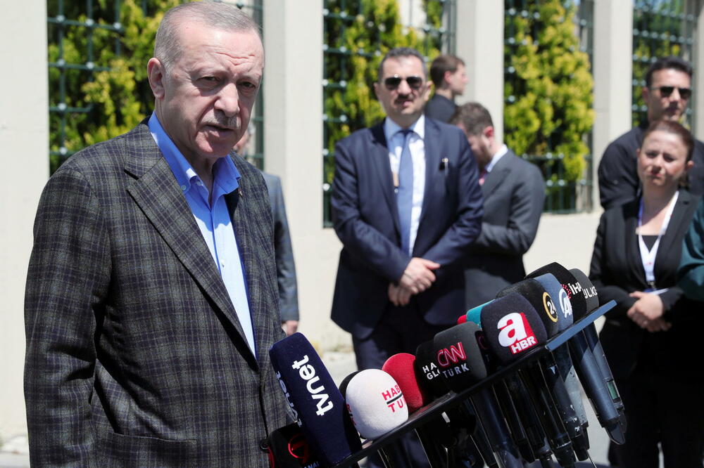 Erdogan juče u Istanbulu, Foto: Rojters