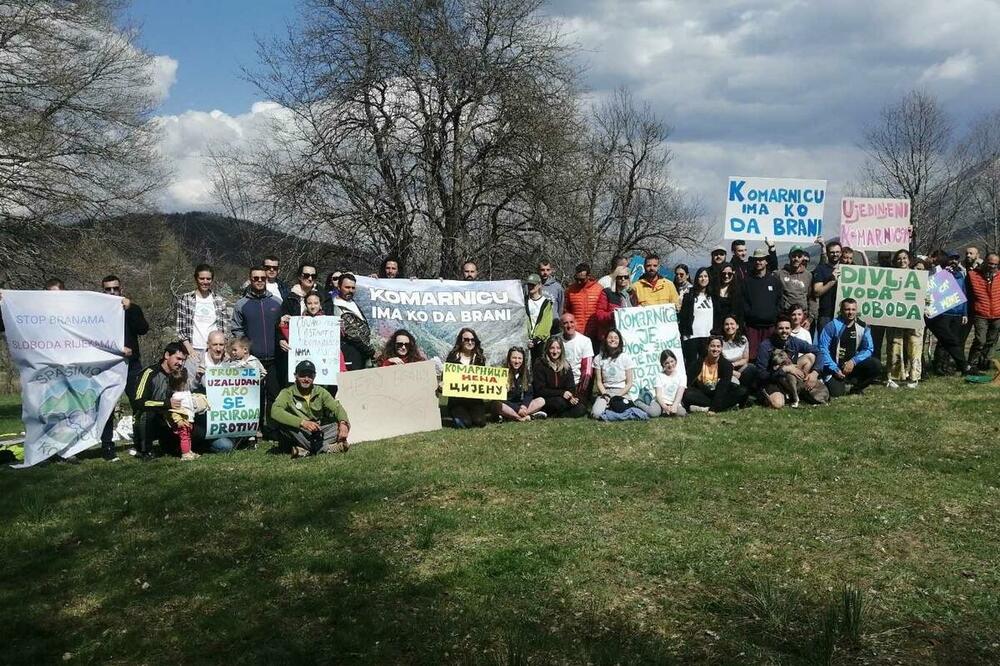 Ekološki aktivisti koji brane Komarnicu, Foto: Jelena Jovanović