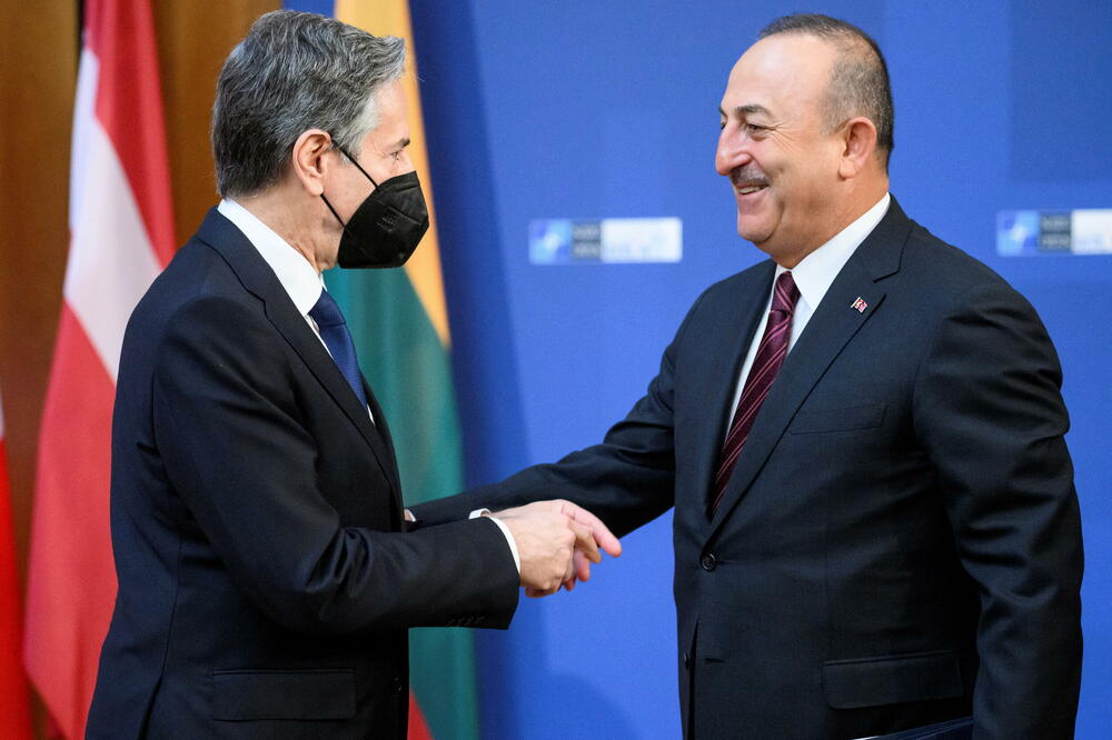 Blinken i Čavušoglu juče u Berlinu, Foto: REUTERS