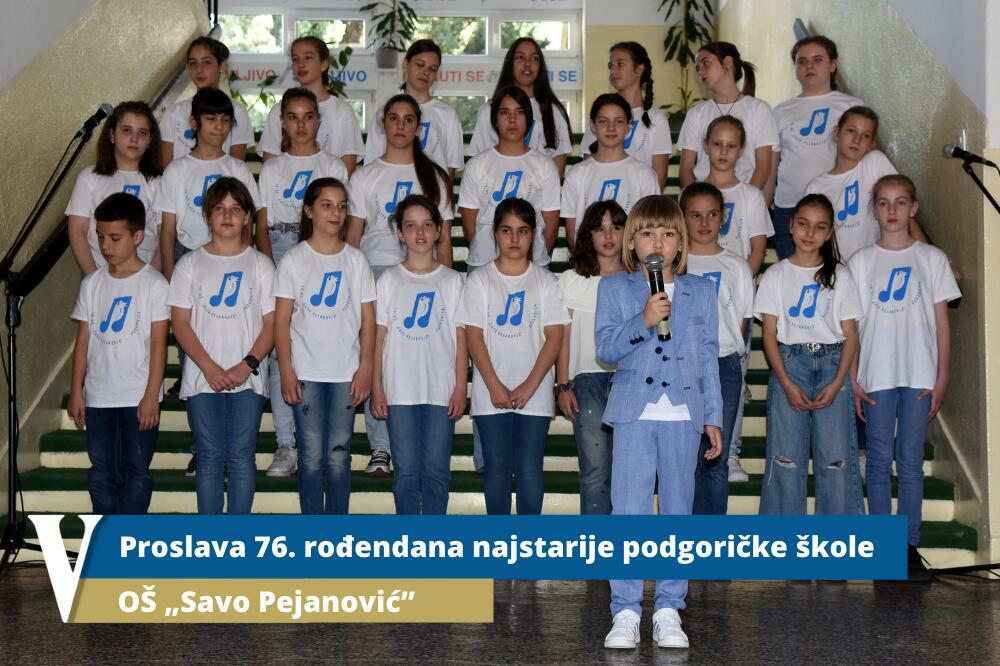 <p>Najstarija podgorička Osnovna škola "Savo Pejanović" proslavila je danas svoj 76. rođendan. U galeriji pogledajte dio programa koji su priredili učenici sa svojim učiteljicama i učiteljima.</p>