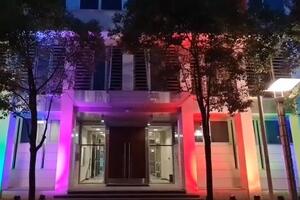VIDEO Zgrada Vlade Crne Gore u duginim bojama