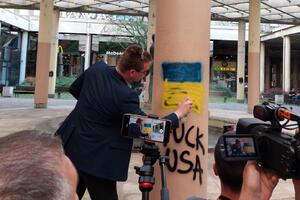 Aktivisti precrtali slova Z u Beogradu: "Srbija je pod medijskom...