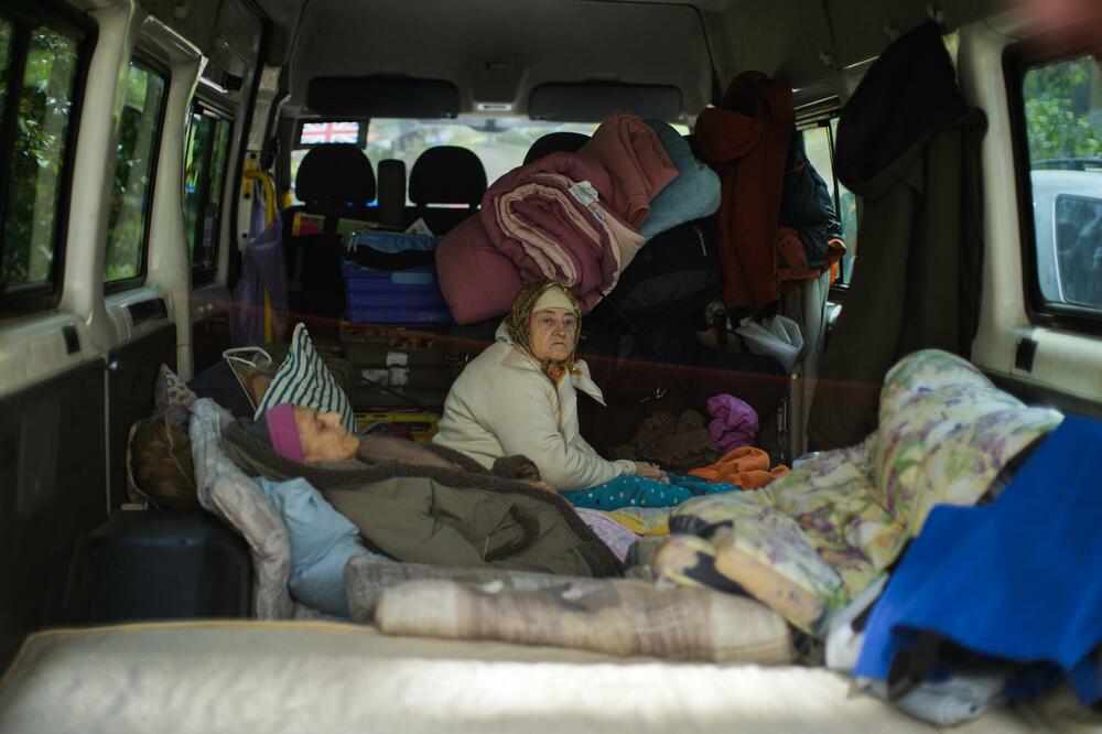 Evakuacija civila iz grada Bahmut u Donjeckoj oblasti, Foto: Francisco Seco