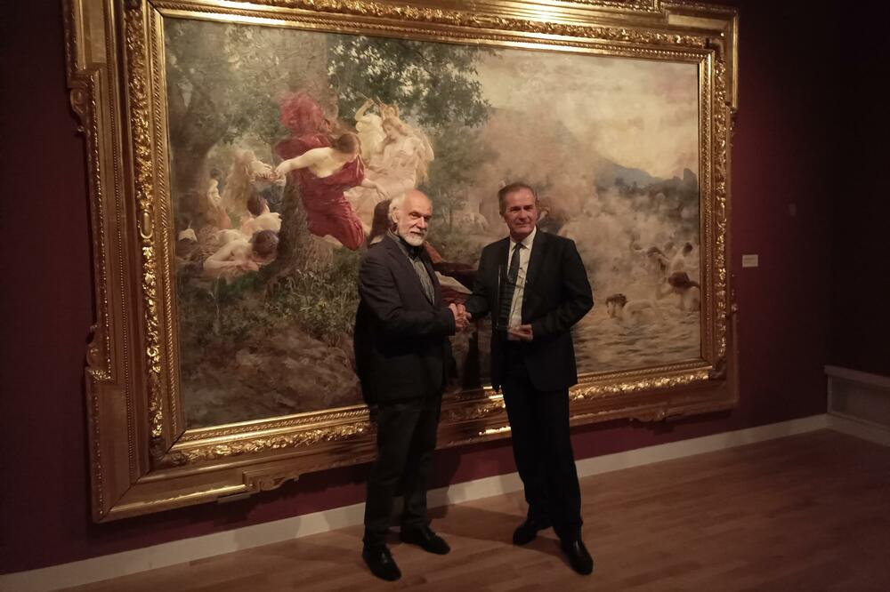 Popoviću je nagrada uručena u Galeriji Klovićevi dvori u Zagrebu, Foto: Privatna arhiva