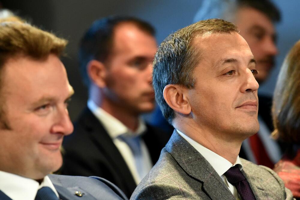 Bošković sa v.d. direktora ANB Savom Kenterom, Foto: Boris Pejović