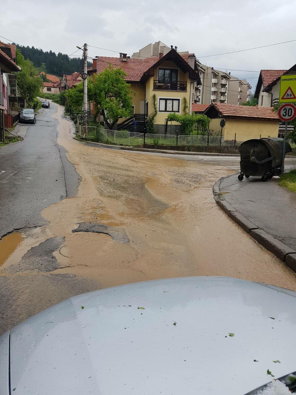 <p>Oštećeni vrtovi i voćnjaci, bujice tekle ulicama</p>