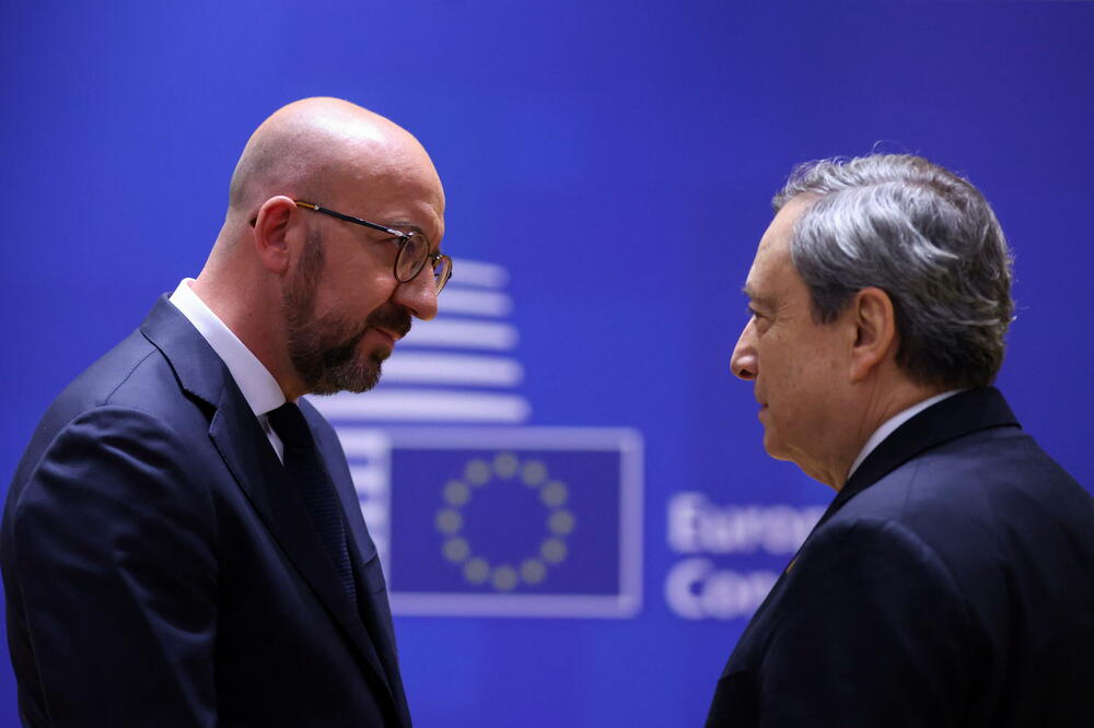 Mišel i premijer Italije Mario Dragi, Foto: Reuters