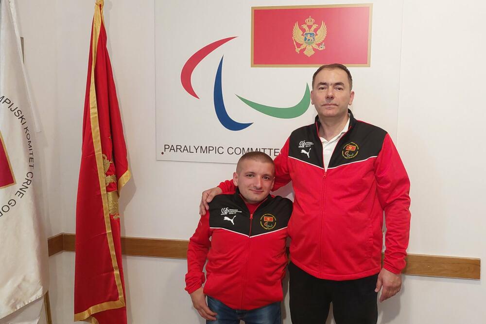 Đinović i trener Božović, Foto: POKCG