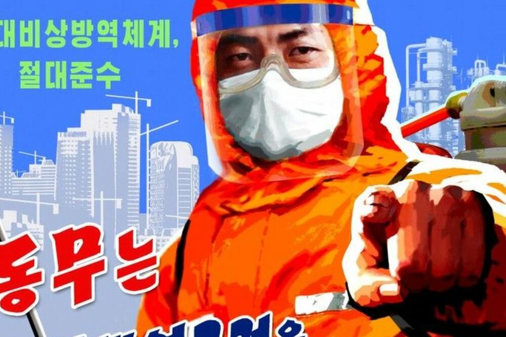 Sjevernokorejski plakat: "Druže, da li se pridržavaš zdravstvenih pravila?", Foto: Korean Central Television