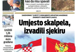 Naslovna strana "Vijesti" za 9. jun 2022.
