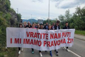 U Bijelom Polju protestna šetnja mještana Bistrice