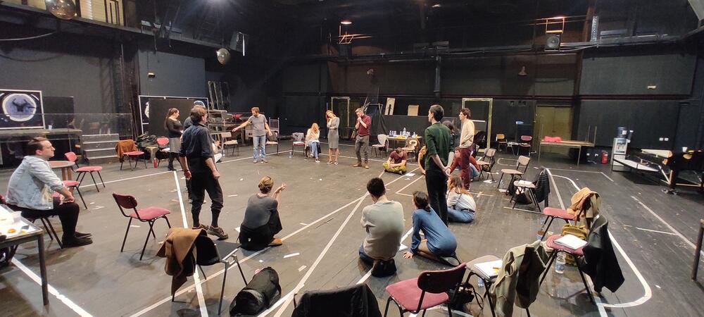 Proba predstave 'Rat i mir'