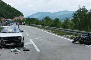 Put Nikšić-Vilusi: Sudar motocikla i auta, poginuo Beograđanin