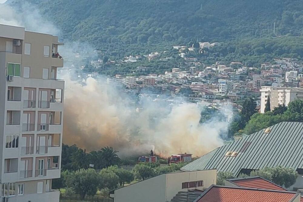 Požar kod Poljoprivredne škole, Foto: Printscreen/Vijesti