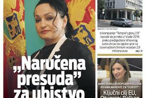 Naslovna strana "Vijesti" za ponedeljak, 13. jun 2022.
