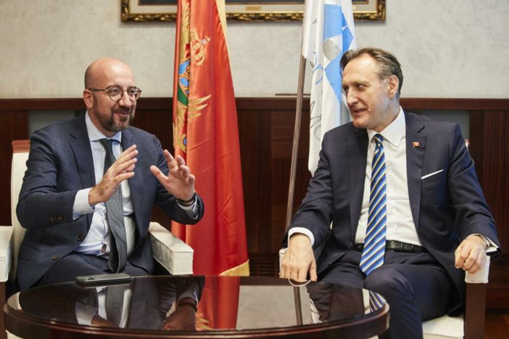 <p>Mišel će se tokom boravka u Podgorici sastati i sa predsjednikom Vlade Dritanom Abazovićem i predsjednikom Crne Gore Milom Đukanovićem</p>