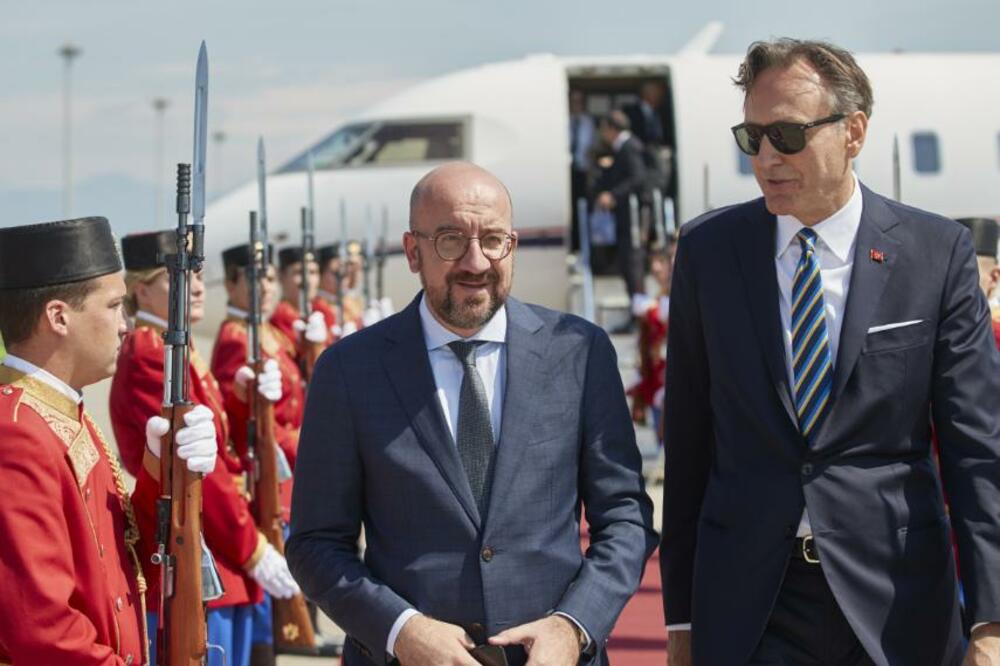 Mišel i Krivokapić na Aerodromu Podgorica, Foto: Ministarstvo vanjskih poslova