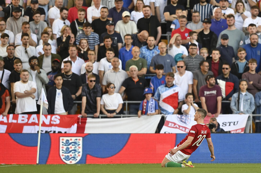 Roland Šalai se pobrinuo za razočaranje engleskih navijača, Foto: TOBY MELVILLE