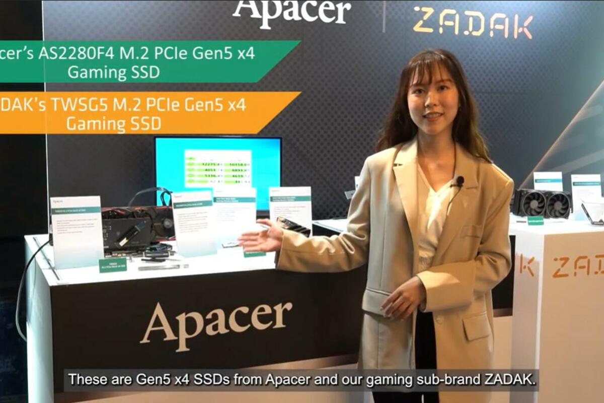 Apacer announces first PCIe Gen 5 NVMe SSD