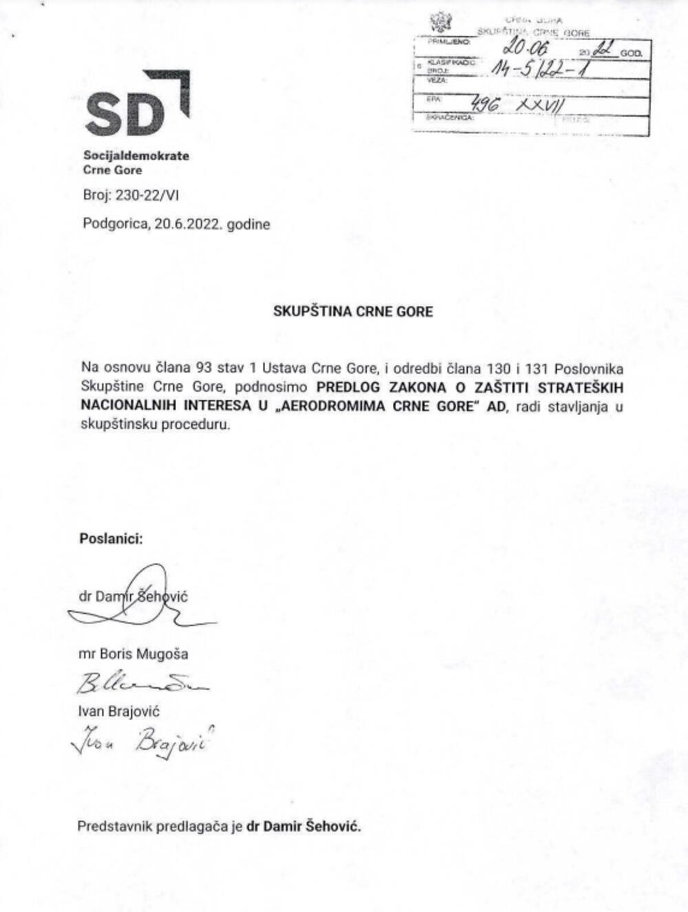 SD predlog Aerodromi